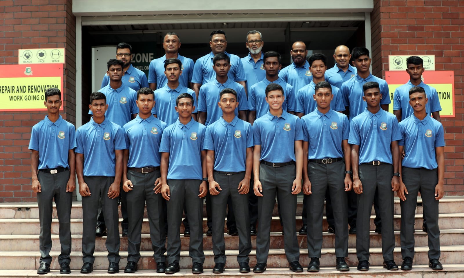 BCB U16 team for the Tour of Assam, India 2022