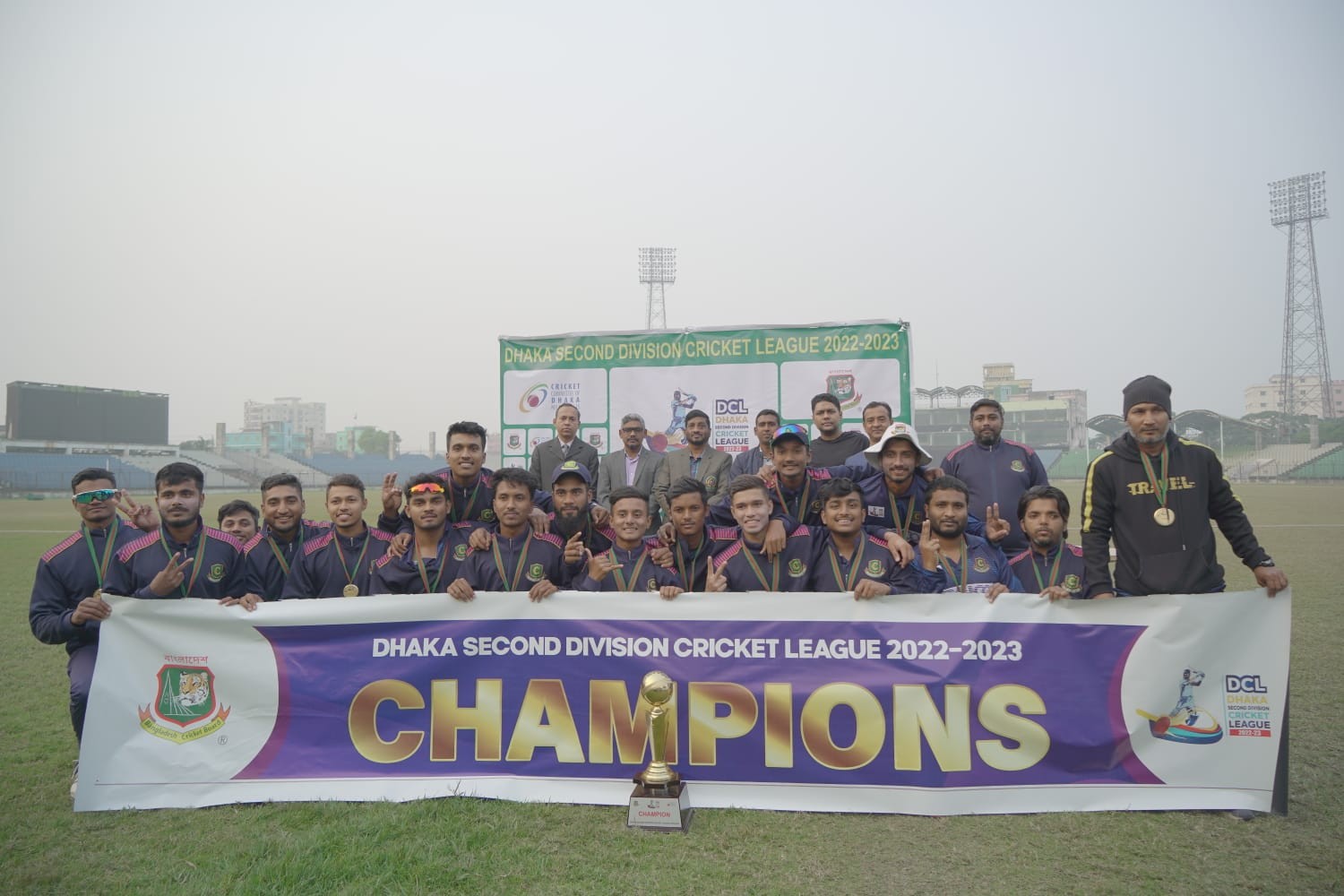 Gulshan Cricket Club became the champion of Dhaka Second Division Cricket League 2022-2023