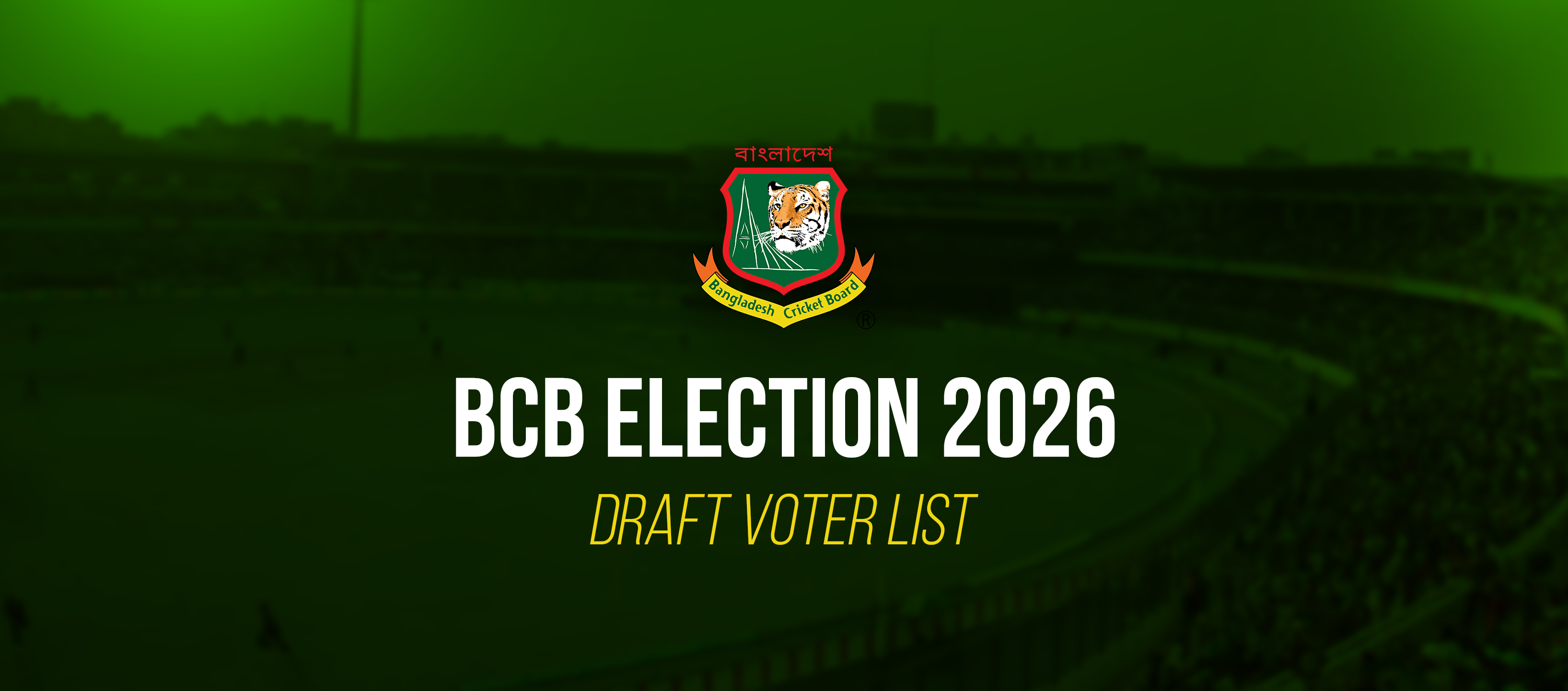 BCB election 2026 - Draft Voter List