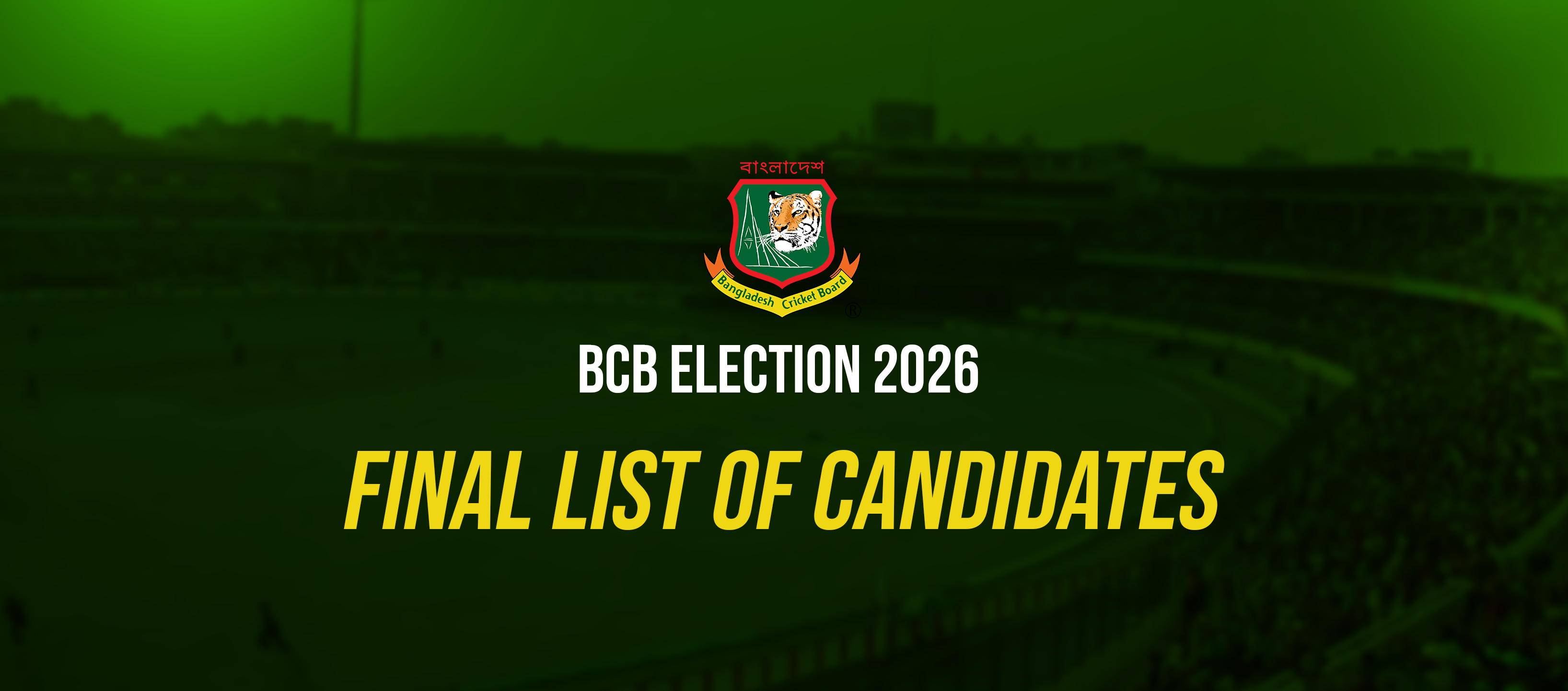 BCB Election 2026 - Final List of Candidates