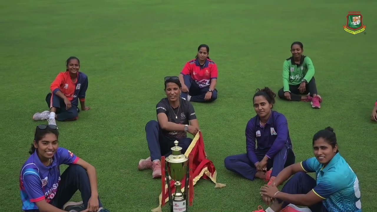 Trophy unveiling ceremony for the Dhaka Premier Division Women's Cricket League 2024-25