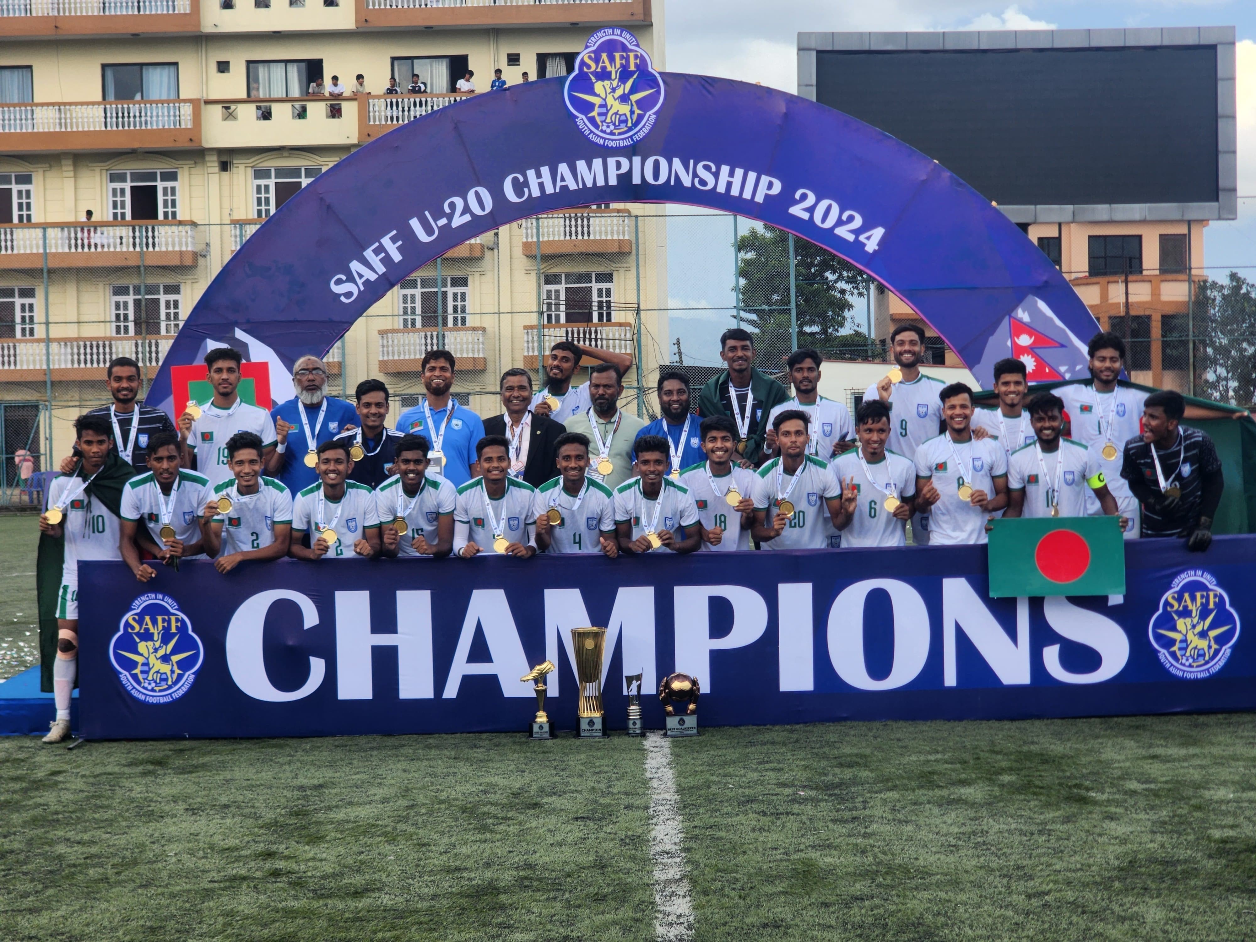 BCB Congratulates Bangladesh National Under-20 Football Team on SAFF U-20 Championship Victory